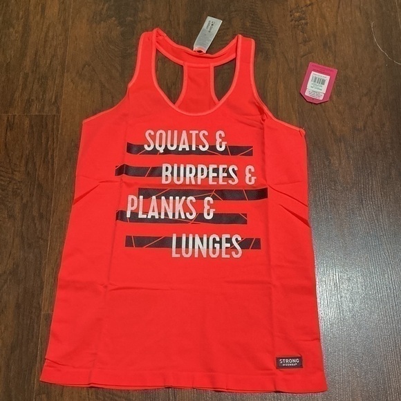 M Dri-Fit Strong By Zumba Squats & Burpees Tank NWT - Picture 4 of 4